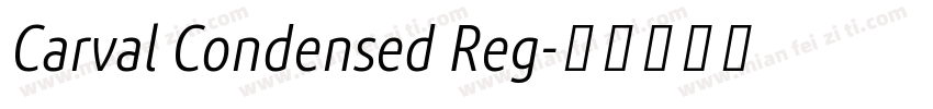 Carval Condensed Reg字体转换